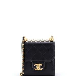 Chanel Chic Pearls Flap Clutch With #215555C29B
